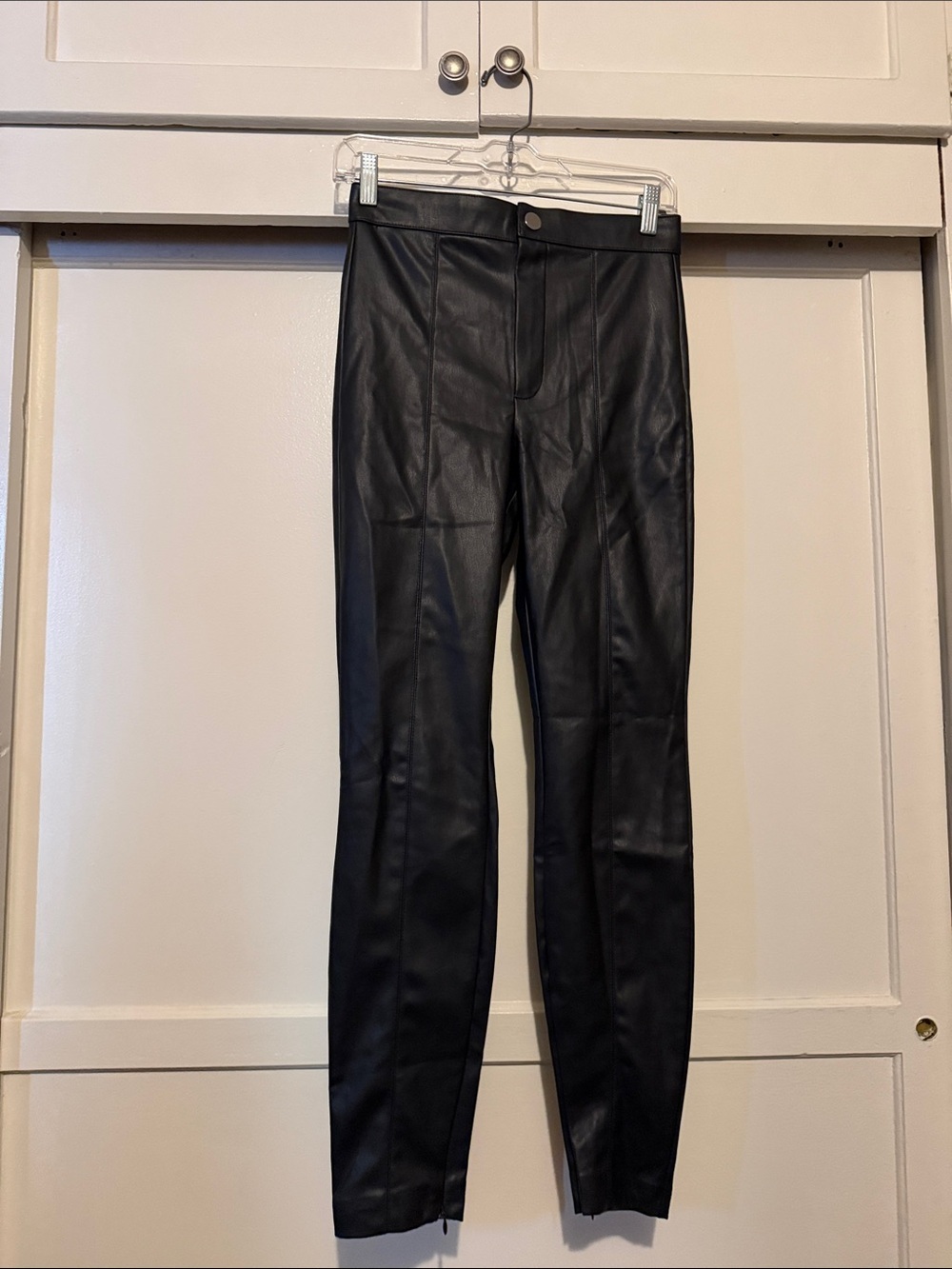 Zara Black Faux Leather pant